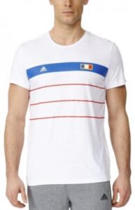 Tričko adidas France History Bílá
