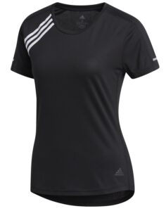 Dámské běžecké tričko adidas 3-stripes Černá