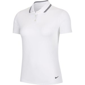 Dámské funkční tričko Nike DRY VCTRY POLO SS SLD OLC W Bílá