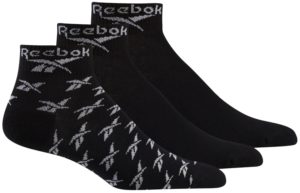 Ponožky Reebok Ankle Sock 3 Páry Černá