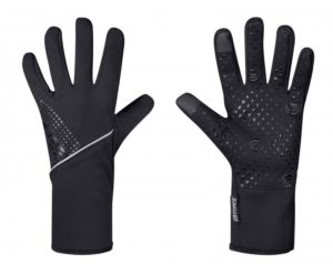 Force VISION černé softshell cyklistické rukavice