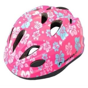Nexelo Funny Růžová Květy dětská cyklistická přilba