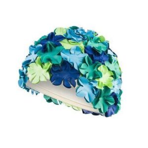 Aqua-Speed Bloom koupací čepice modrá-zelená