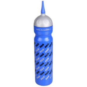 R B Sportovní láhev logo s hubicí modrá