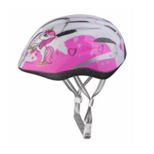 Etape Rebel dětská cyklistická helma bílá-růžová